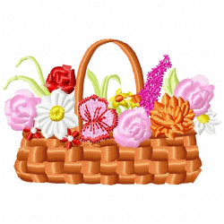 Vase For Flowers Embroidery Design 2